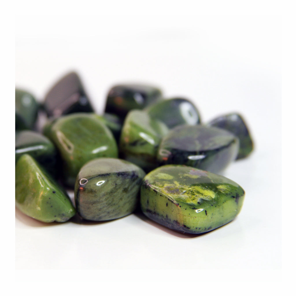Jade Tumbled Stones - Crystalline Tribe