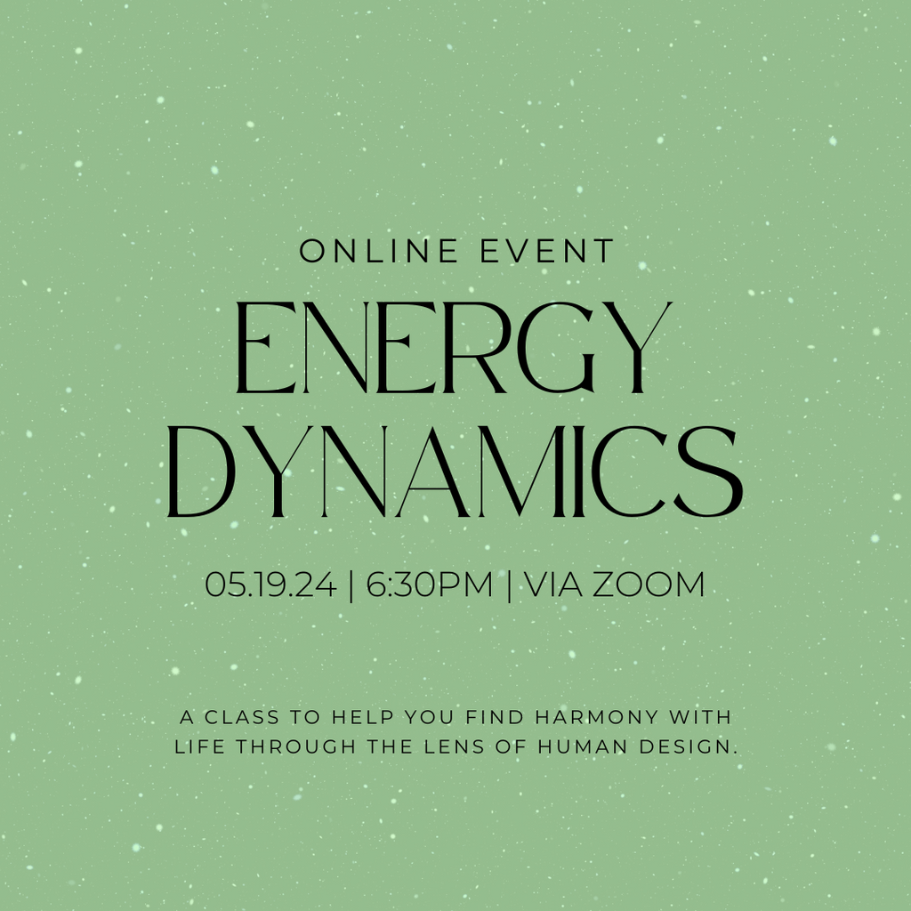 05.19.24 : Energy Dynamics via Zoom