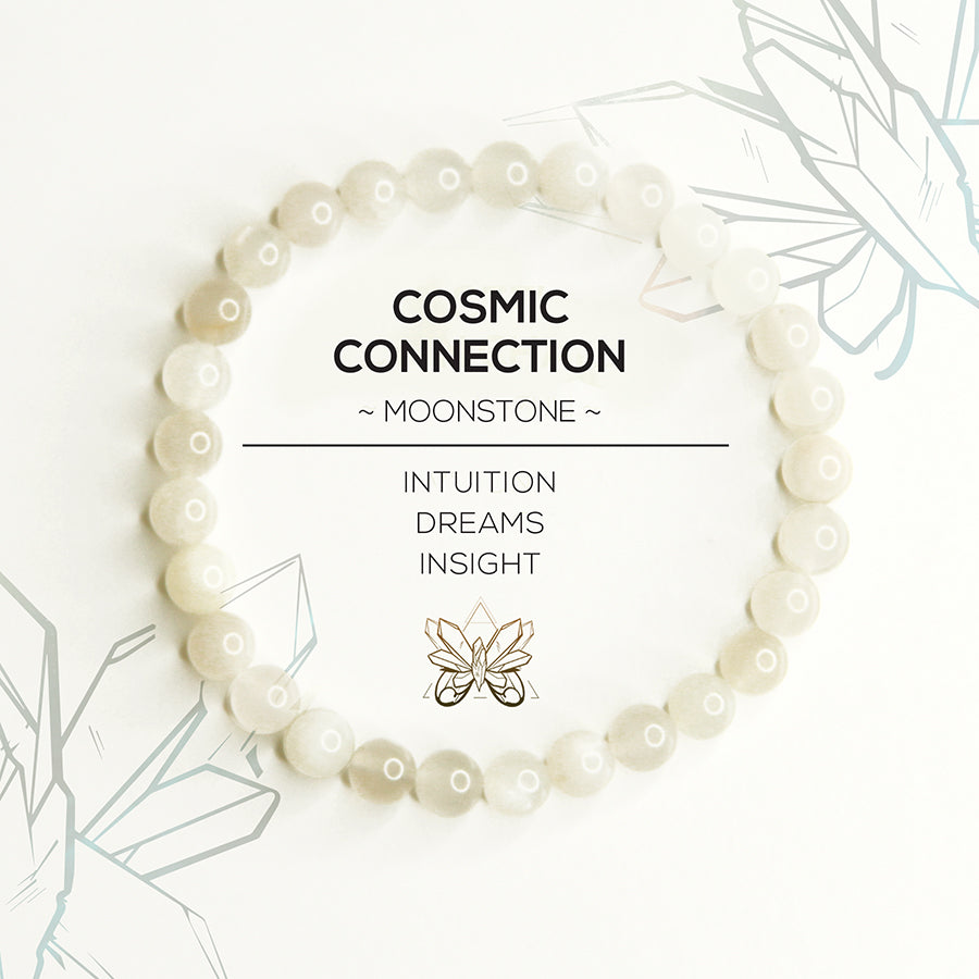 "COSMIC CONNECTION" - Moonstone Bracelet - Crystalline Tribe