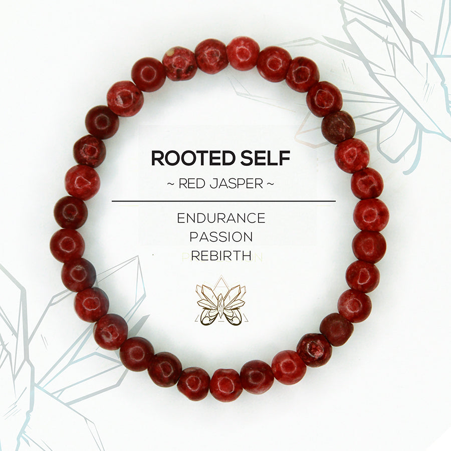 "ROOTED SELF" - ROOT CHAKRA BRACELET - Crystalline Tribe