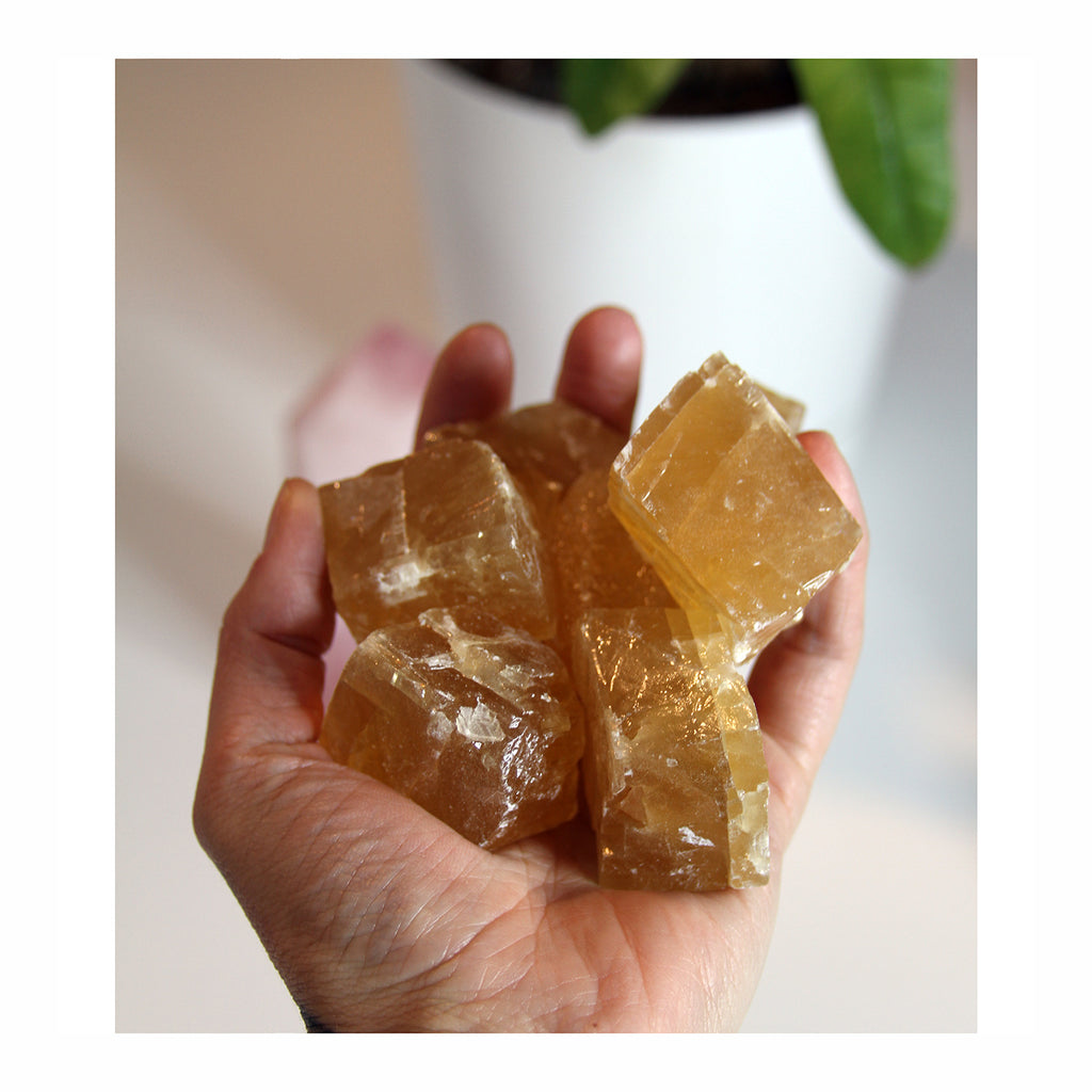 Honey Calcite - Crystalline Tribe