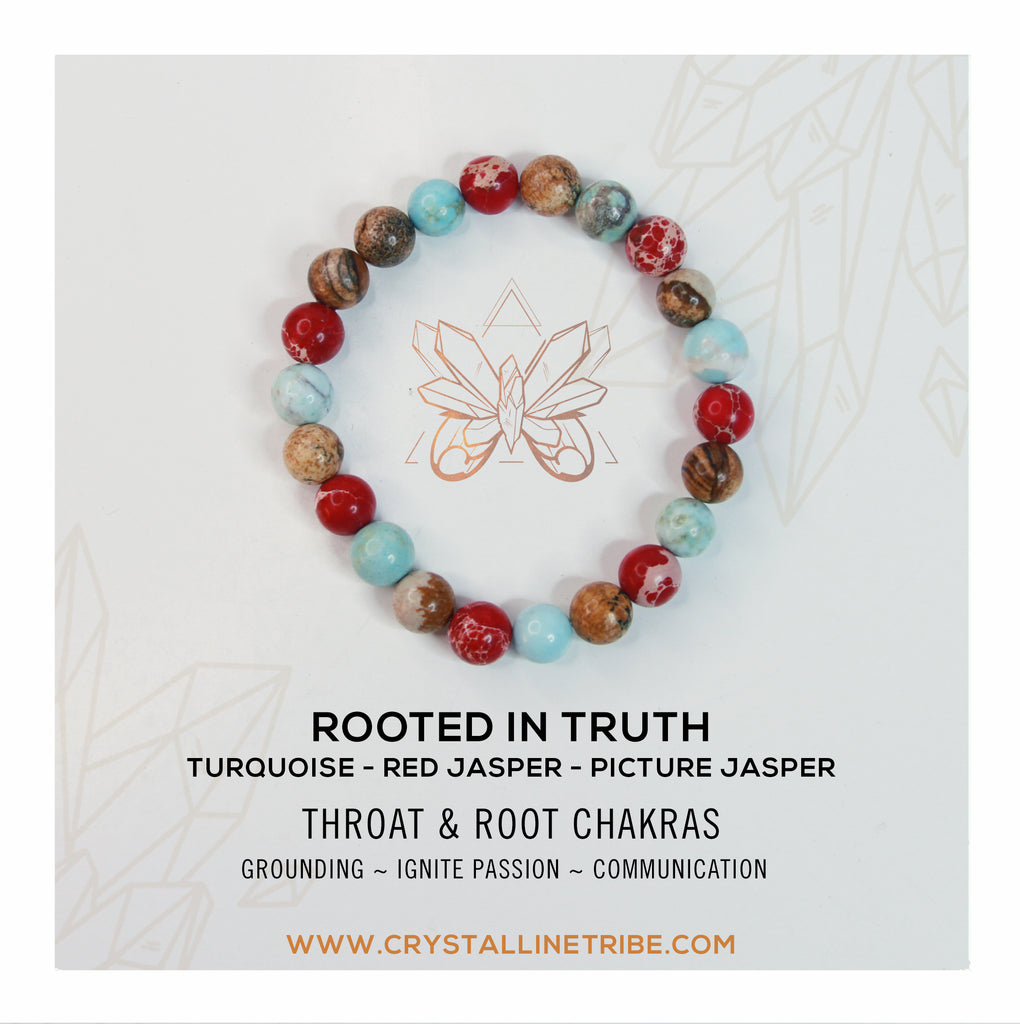 I am "ROOTED in TRUTH" Bracelet - Crystalline Tribe