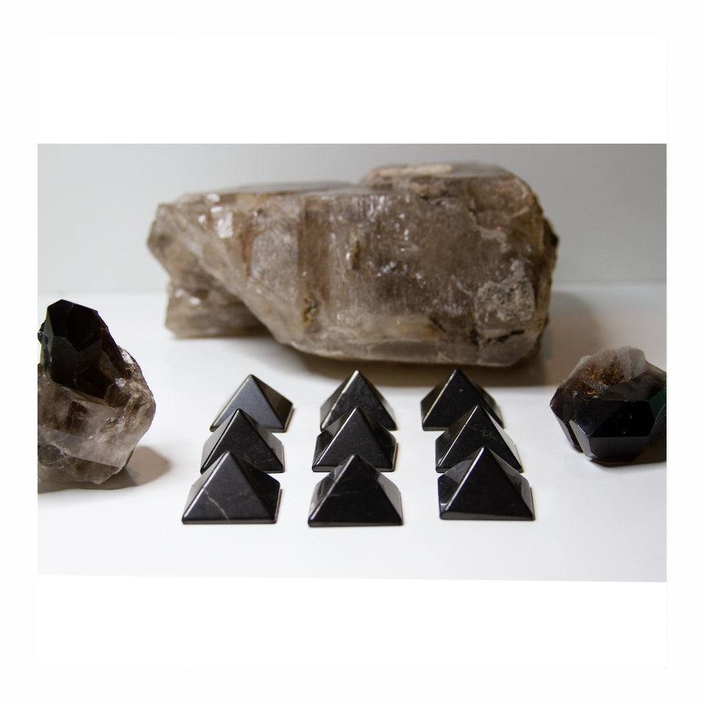 Shungite Pyramid Small - Crystalline Tribe